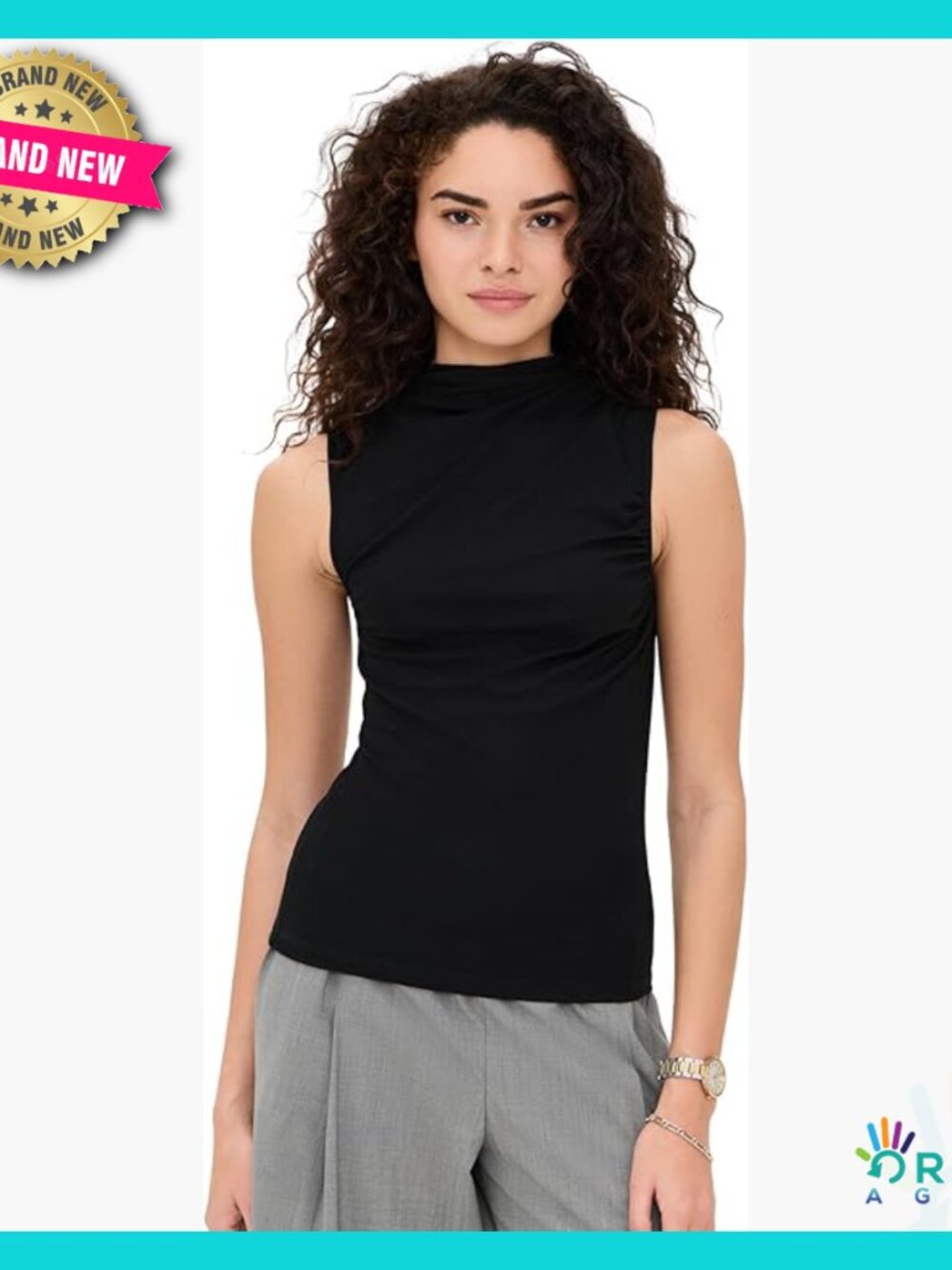 Subtle Drape Top Lightweight Slinky Jersey Tunic Elegant Minimal Chic